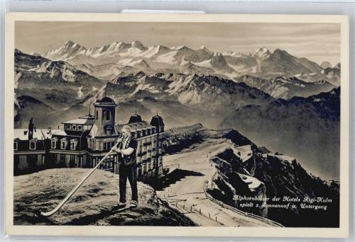 6410 Rigi Kulm - Hotel Rigi-Kulm, Alphornbläser AKU2