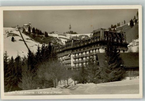 1833 Les Avants Winter Le Grand Hotel