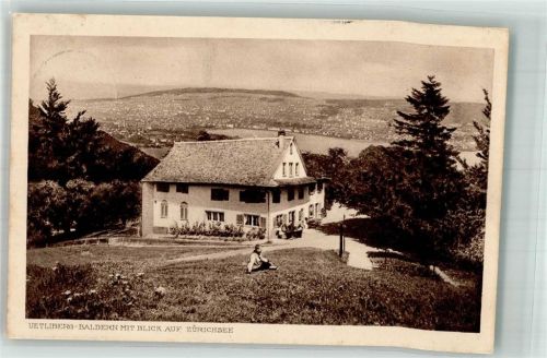 8143 Uetliberg Foto AK Hotel Pension Gasthaus Uetliberg Baldern
