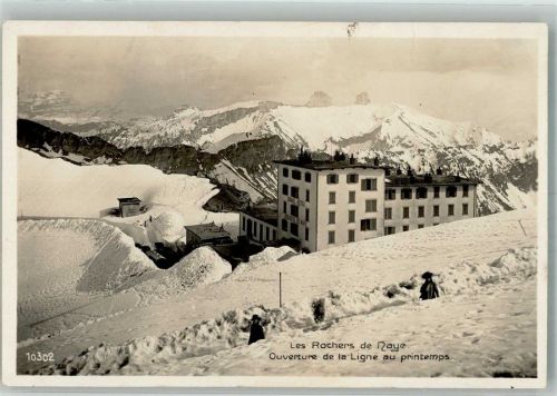 1844 Rochers-de-Naye Montreux Winter Hotel les Rochers