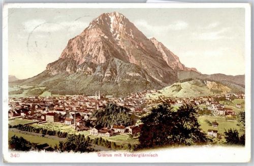 8750 Glarus - Panorama, Berg, Vorderglärnisch AKU2