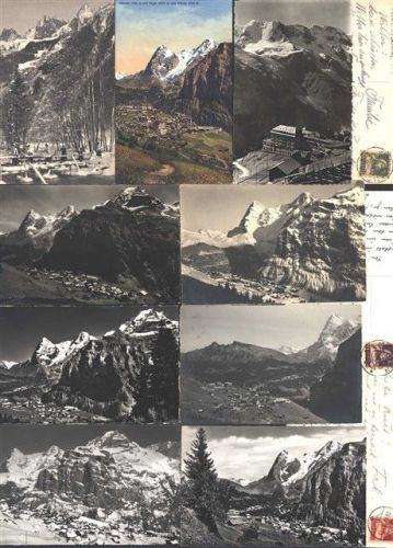 3825 Mürren - Lot mit 32 AK