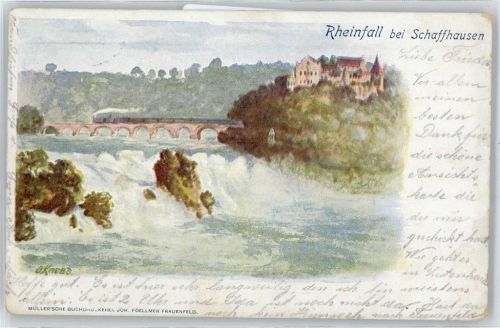 8200 Schaffhausen Sciaffusa - Rheinfall 1899 AKU2