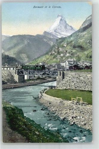 3920 Zermatt - Blick mit Mont Cervin