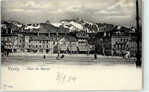 1800 Vevey - 1904 Marktplatz Place du Marche