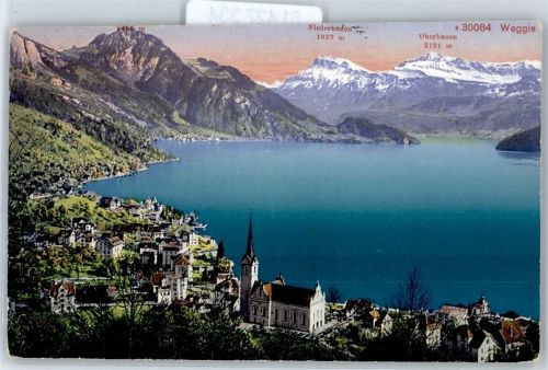 6353 Weggis 1913 - Kirche See