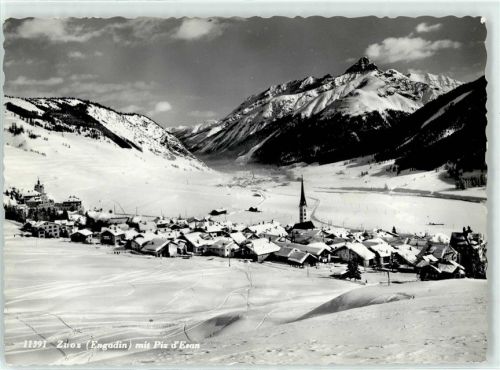 7524 Zuoz - Blick mit Piz d´ Esan