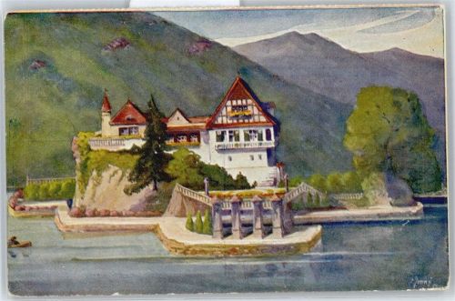 6354 Vitznau Künstlerkarte Schlössli Hohenfels AKU1