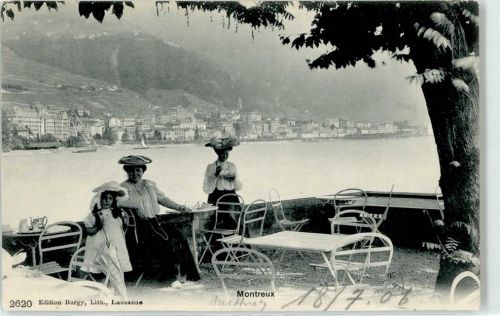 1820 Montreux - Blick von Terasse