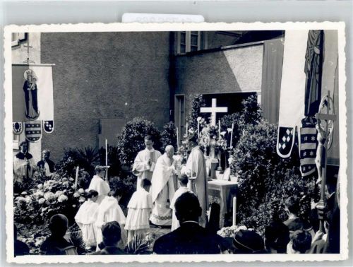 4310 Rheinfelden Foto AK Fromleichnam Messe