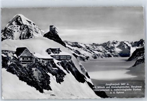 3801 Jungfraujoch Winter Observatorium Wetterstation Gasthaus