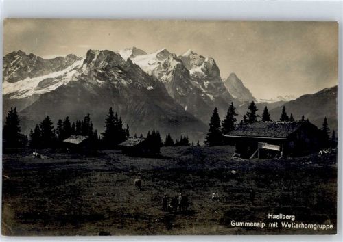 6085 Hasliberg Goldern - Gummenalp Wetterhorngruppe AKU1