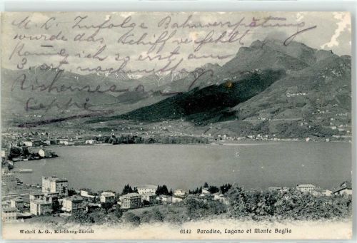 6900 Lugano 1906 - Paradiso Monte Boglia Lago di Lugano