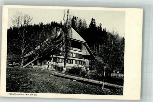 3418 Rüegsbach 1927 Foto AK Rüegsauschachen Bauernhaus