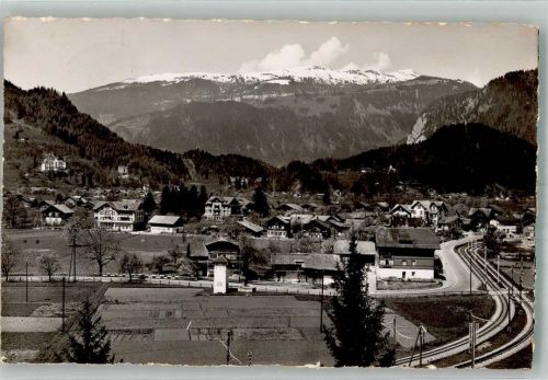 3812 Wilderswil 1953 Foto AK Bahnhof