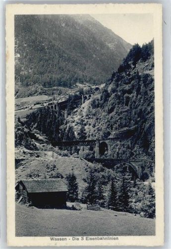 6484 Wassen UR - Drei Eisenbahnlinien, Gotthardbahn AKU2