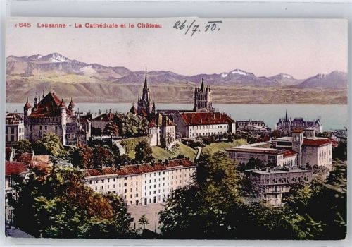 1000 Lausanne Losanna - Panorama Kirche Schloss AKU2