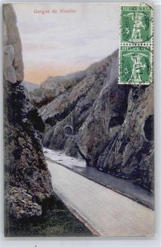 2740 Moutier Montagne-de-Moutier - Straßenpartie, Fluss AKU2