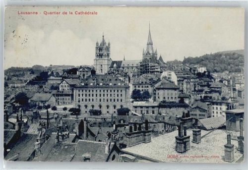 1000 Lausanne Losanna - Panorama Kirche AKU2