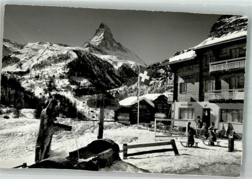 3920 Zermatt 1969 Winter Gasthaus Sonnenblick Winkelmatten