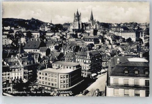 1000 Lausanne Losanna - Kirche Panorama AKU2