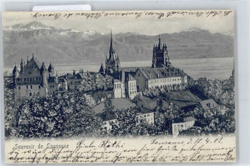 1000 Lausanne Losanna Künstlerkarte AKU2