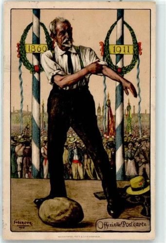 8400 Winterthur 1911 - Jubiläums-Turnfest Fahnenweihe Züricher Kantonal-Turnverein sign. Herzog