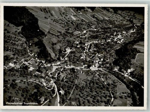 5306 Tegerfelden Foto AK Fliegeraufnahme