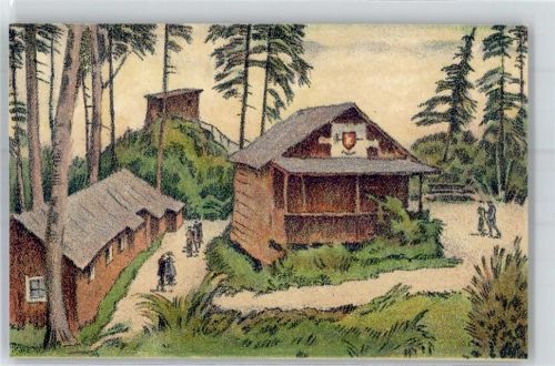 4116 Metzerlen Künstlerkarte Felsplatte Unterkunftsbaracken