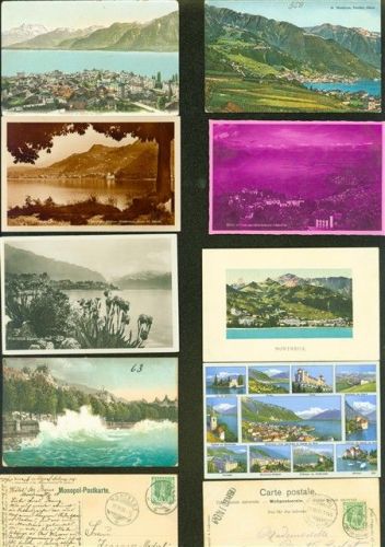 1820 Montreux Kleinposten bis 20 Lot mit 18 AK