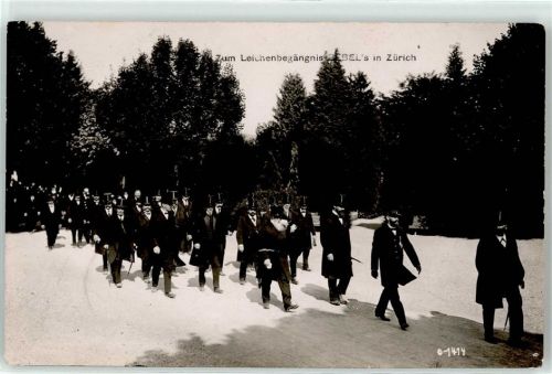 8000 Zürich - Leichenbegräbnis August Bebels