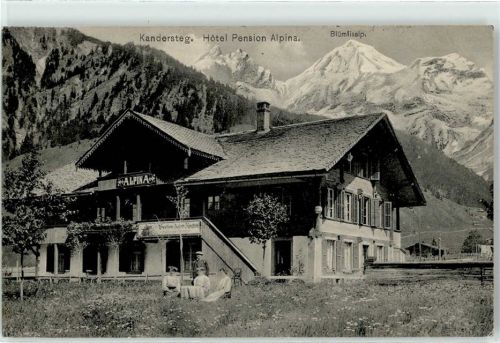 3718 Kandersteg 1912 - Hotel Pension Alpina Blümlisalp