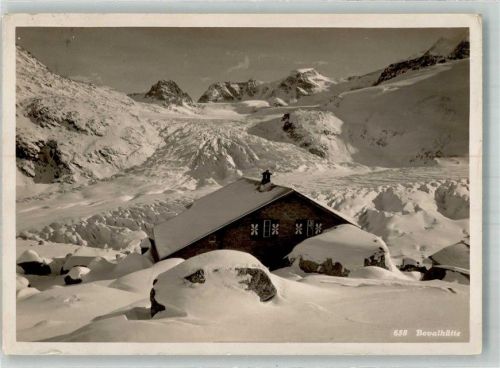 Bovalhütte 1933 Winter Hüttenstempel