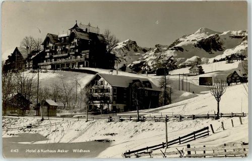 9658 Wildhaus Winter Hotel Kurhaus Acker