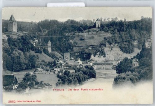 1700 Fribourg Freiburg - Hängebrücke AKU2