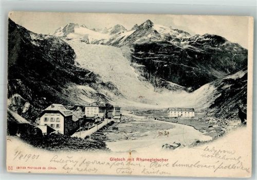 Rhonegletscher 1901 - Gletsch Rhonegletscher Hotel