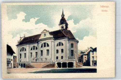 6430 Schwyz Prägedruck Kirche
