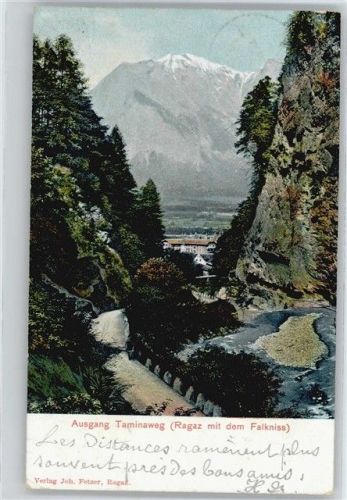 7310 Bad Ragaz Pfäfers Bad - Taminaschlucht, Falknis AKU2