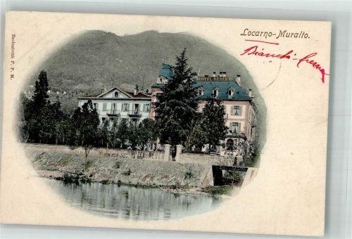 6600 Locarno 1903 Foto AK Hotel Reber Muralto