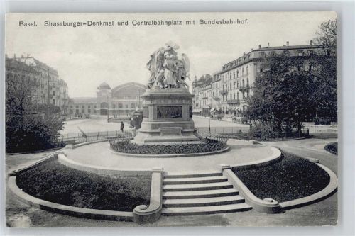 4000 Basel Bâle - Strassburger-Denkmal, Bundesbahnhof, Bahnhofplatz AKU2