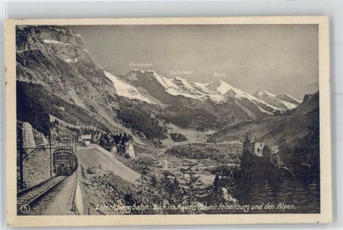 3716 Kandergrund Bunderbach - Lötschbergbahn Kandertal Felsenburg Alpen