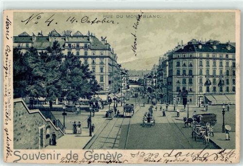 1200 Genève Genf 1901 - Rue du Mont-Blanc Hotel Schweizerhof