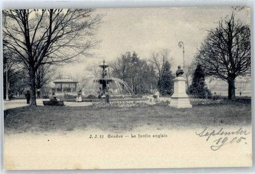1200 Genève Genf - Le Jardin anglais, Denkmal AKU1