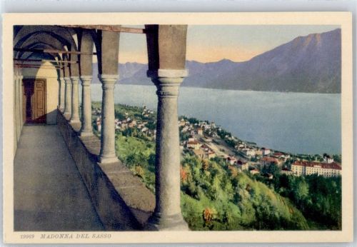 6644 Orselina Lithographie Madonna del Sasso