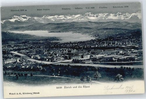 8000 Zürich Künstlerkarte AKU2