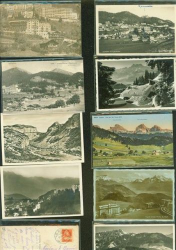 1854 Leysin Kleinposten bis 20 Lot mit 15 AK