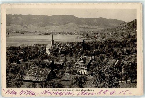 6315 Oberägeri - Blick gegen Zugerberg