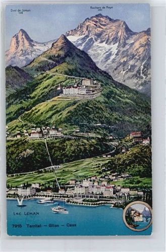 1820 Territet - Lac Leman, Glion, Caux, Rochers de Naye AKU2