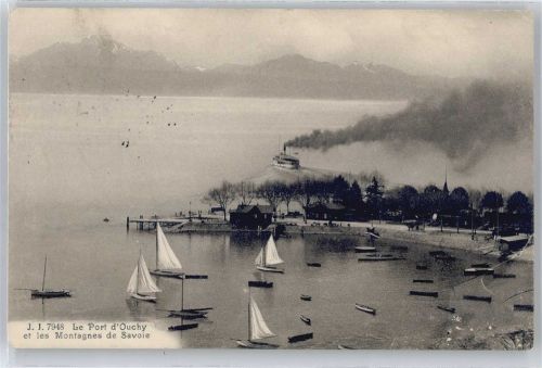 1000 Lausanne Losanna - Panorama Hafen AKU2