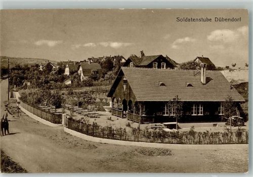 8600 Dübendorf Foto AK Gasthaus Soldatenstube
